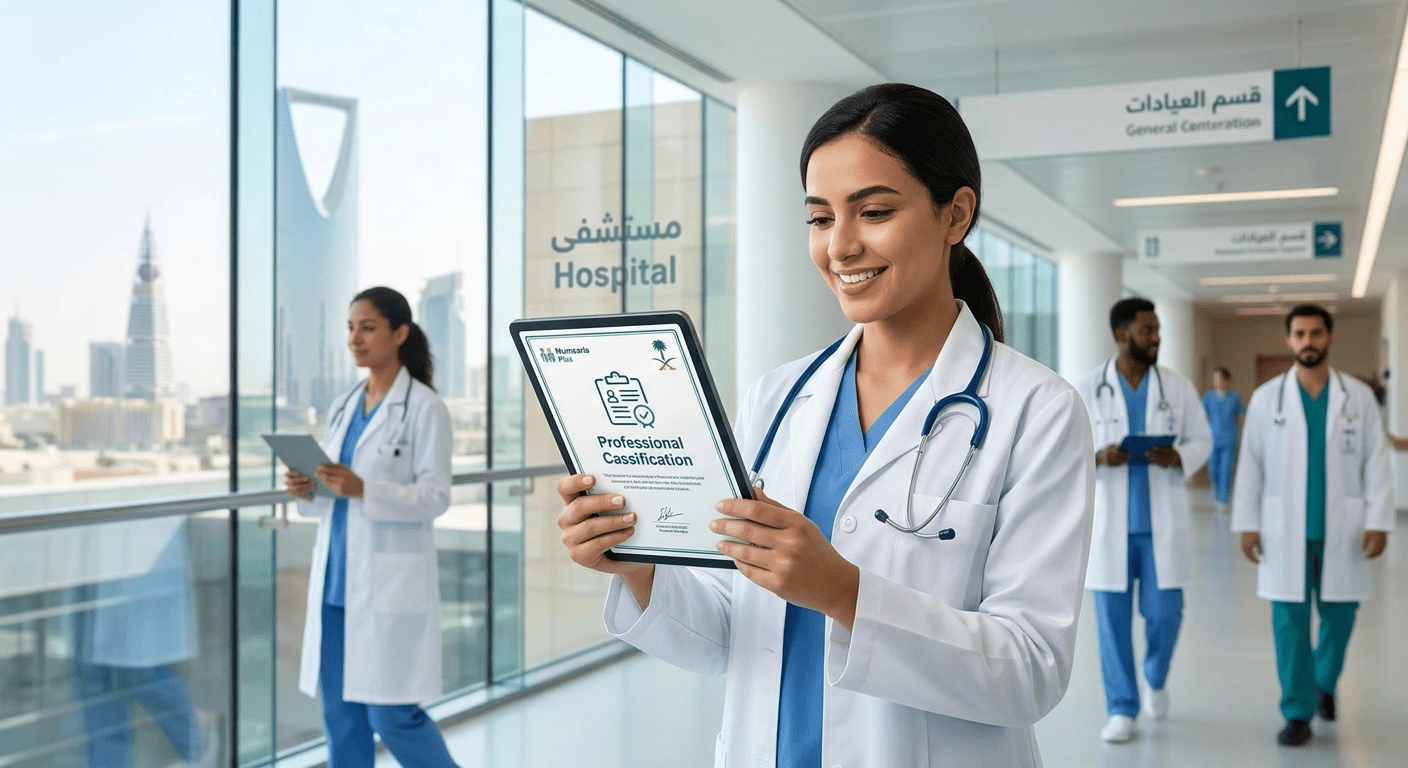 التصنيف المهني ممارس بلس | شروط هيئة التخصصات الصحية السعودية