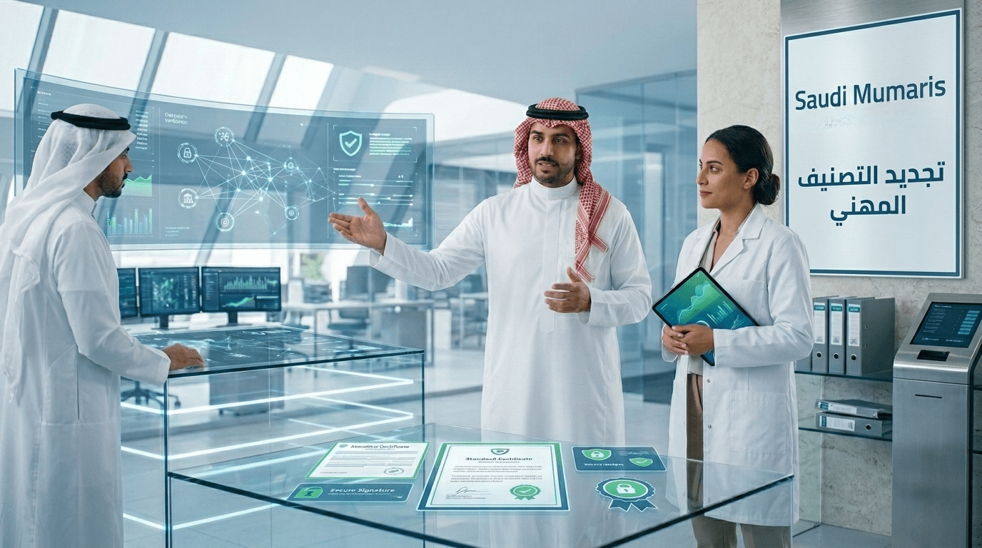 متطلبات تجديد التصنيف المهني ممارس بلس 2026 | منصة تصديق